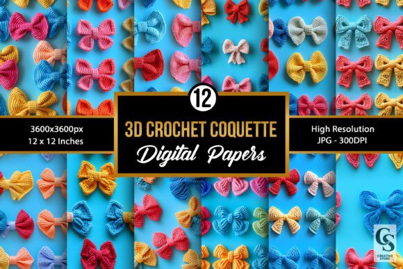 3D Crochet Coquette Bows Patterns: A Creative Twist for Your Crafting Projects