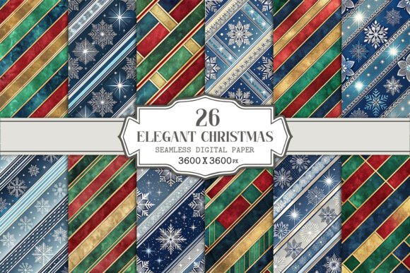 Elegant Christmas Stripe Snowflake: A Timeless Design for Modern Creativity
