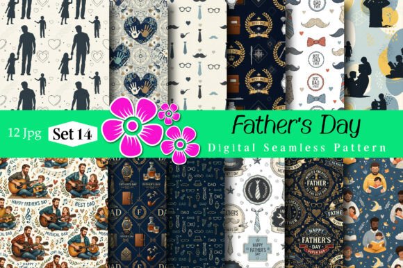Father’s Day Digital Seamless Pattern: A Creative Tool for Every Workflow