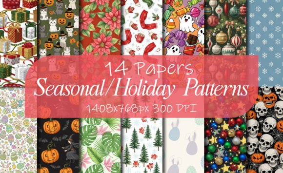 Festive Holiday Seasonal Patterns: A Creative Resource for All