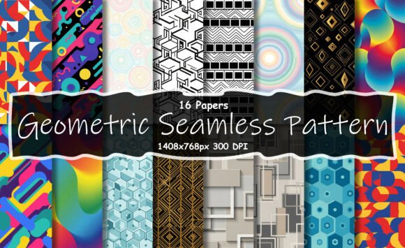 Geometric Seamless Modern Patterns: A Versatile Design for Creative Projects