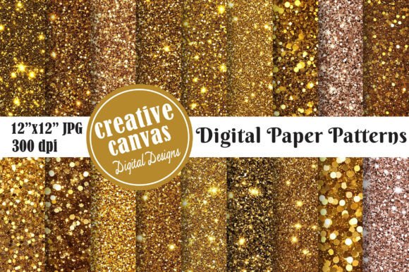Luxury Gold Glitter Digital Paper: A Comprehensive Guide to High-End Design Resources