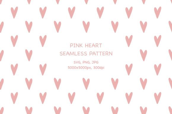 Pink Tiny Hearts Pattern SVG PNG JPG