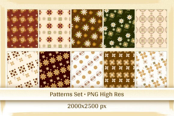 Set of Beautiful Patterns Art for Creative Projects