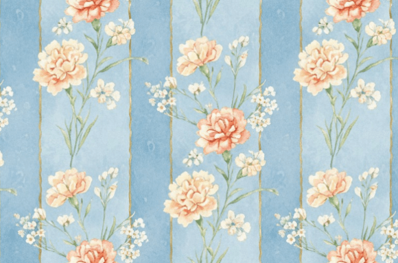 Vintage Watercolor Floral Seamless Pattern